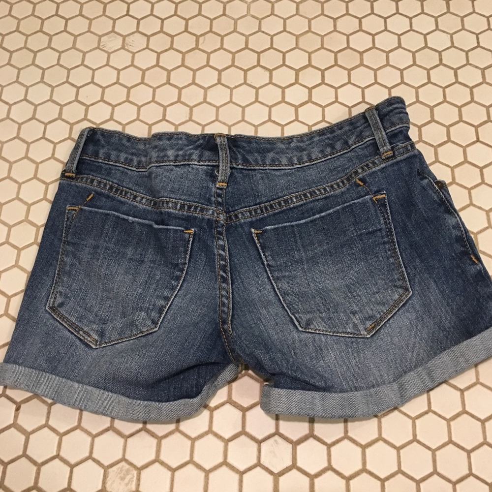 Mid Rise Denim Shorts - Picture 2 of 3